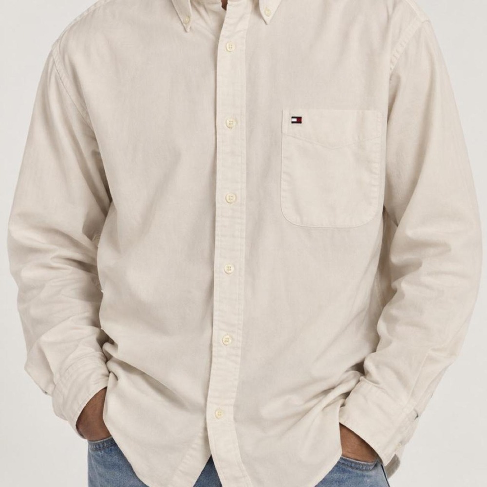 Tommy Hilfiger Men's Button Down 100% Cotton Size XL